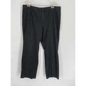KASPER Women's Size 16 Pants Kate Classic Fit Straight Cotton Stretch/Jean Style